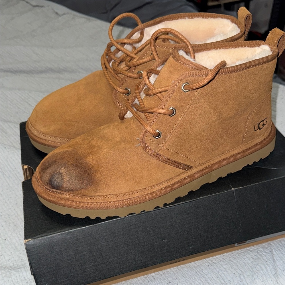 UGG Tan Suede Men's Boots - Picture 3 of 3